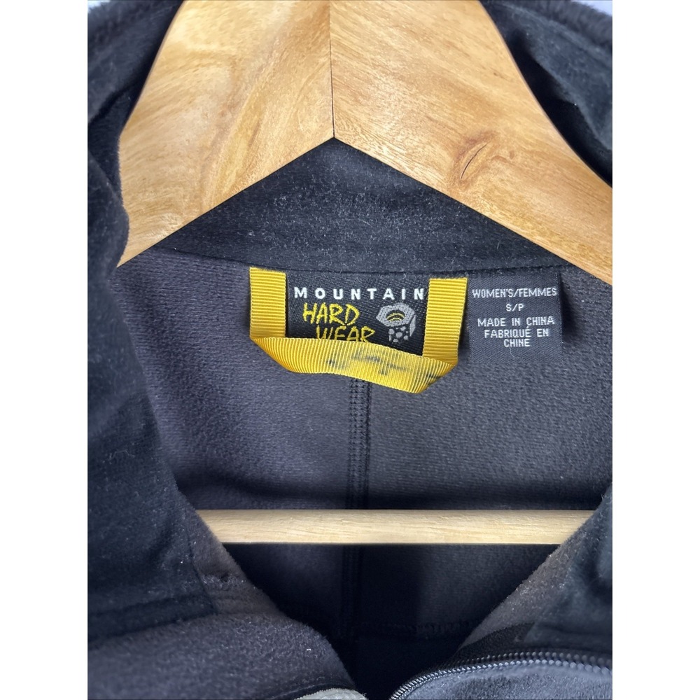 Mountain Hardware Womens Wind Stopper Jacket Small Black Fleece Outdoor Hiking - Picture 4 of 12